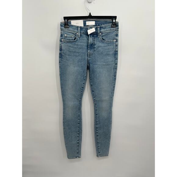 7 FOR ALL MANKIND NWT The Super Skinny Denim Jean in Santana // 00 - Picture 5 of 13